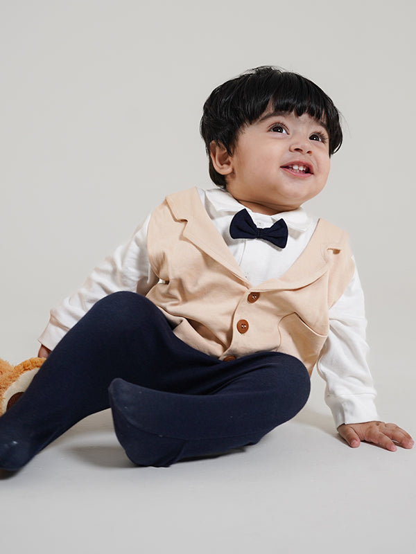 Latte Tux Romper