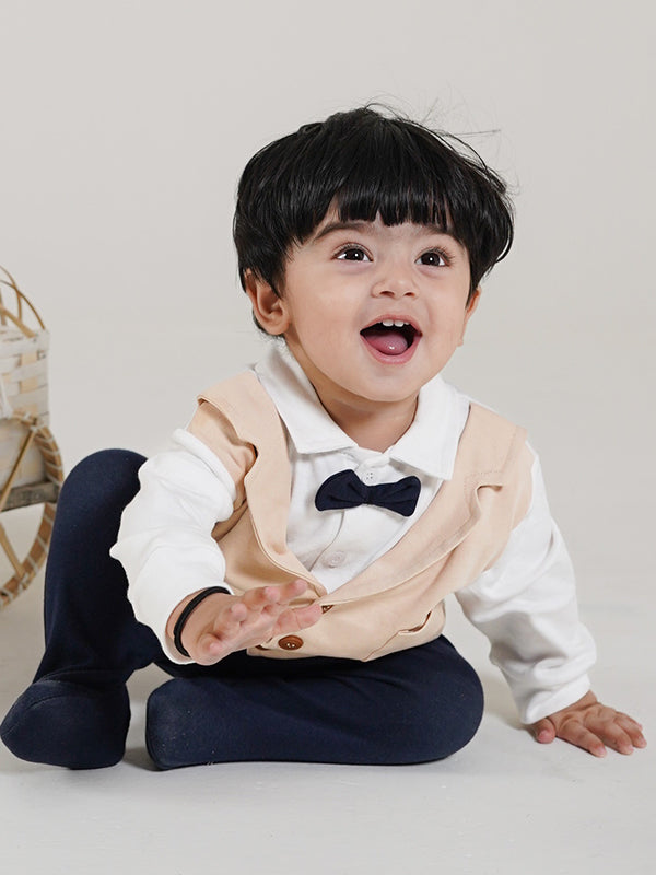 Latte Tux Romper