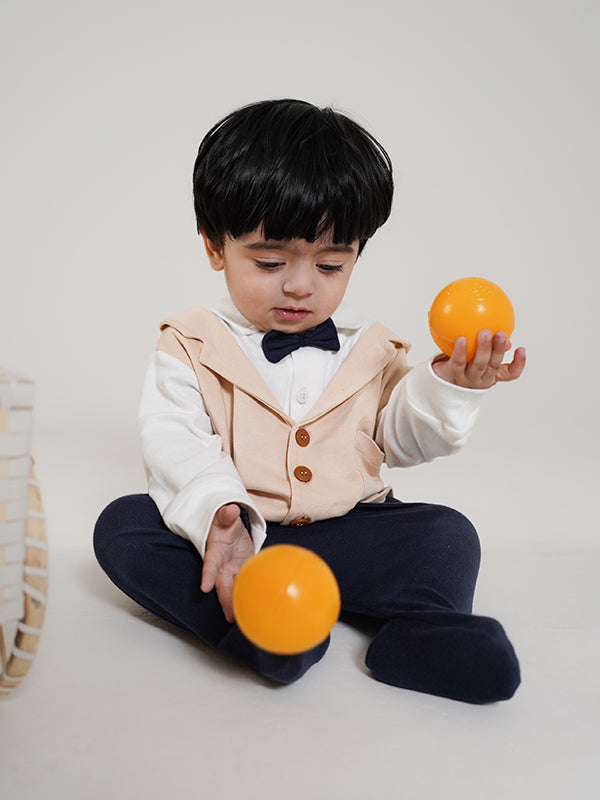 Latte Tux Romper