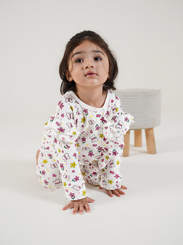 Floral Maple Frill Dress