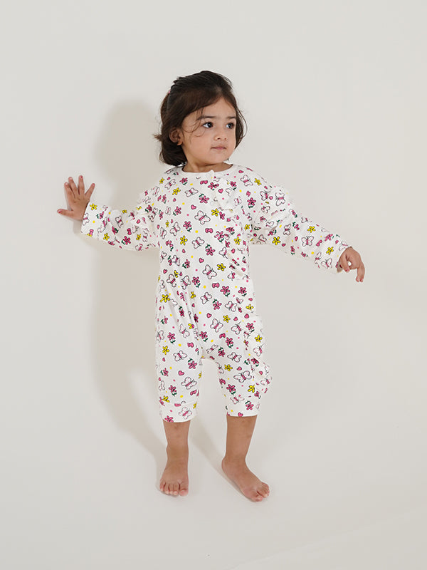 Maple Frill Dress (0-36M) White