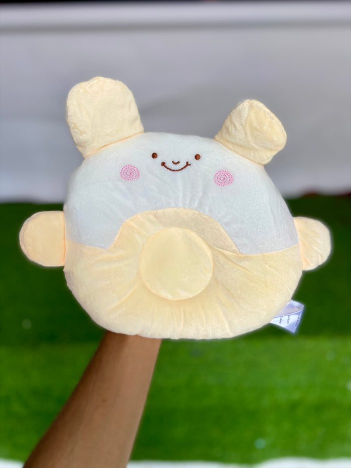 Cute Velvet Pillow - Yellow
