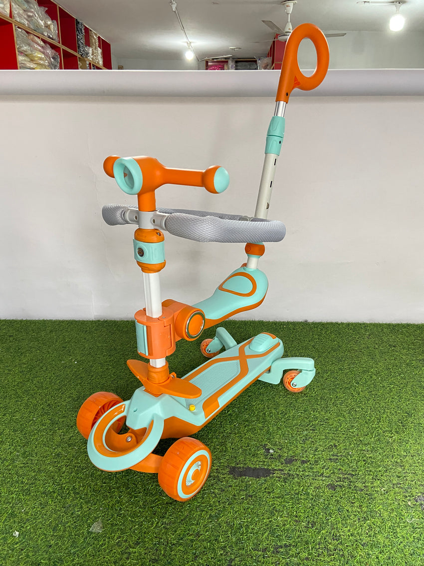 Imported 4-in-1 Multifunctional Foldable Scooty - N-388