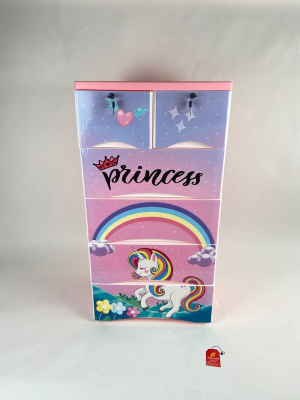 Unicorn Theme 5 Layer Wardrobe