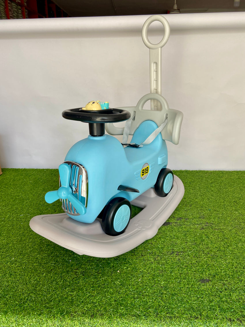Rocking + Push-on Fiber Car For Toddlers - 919-2