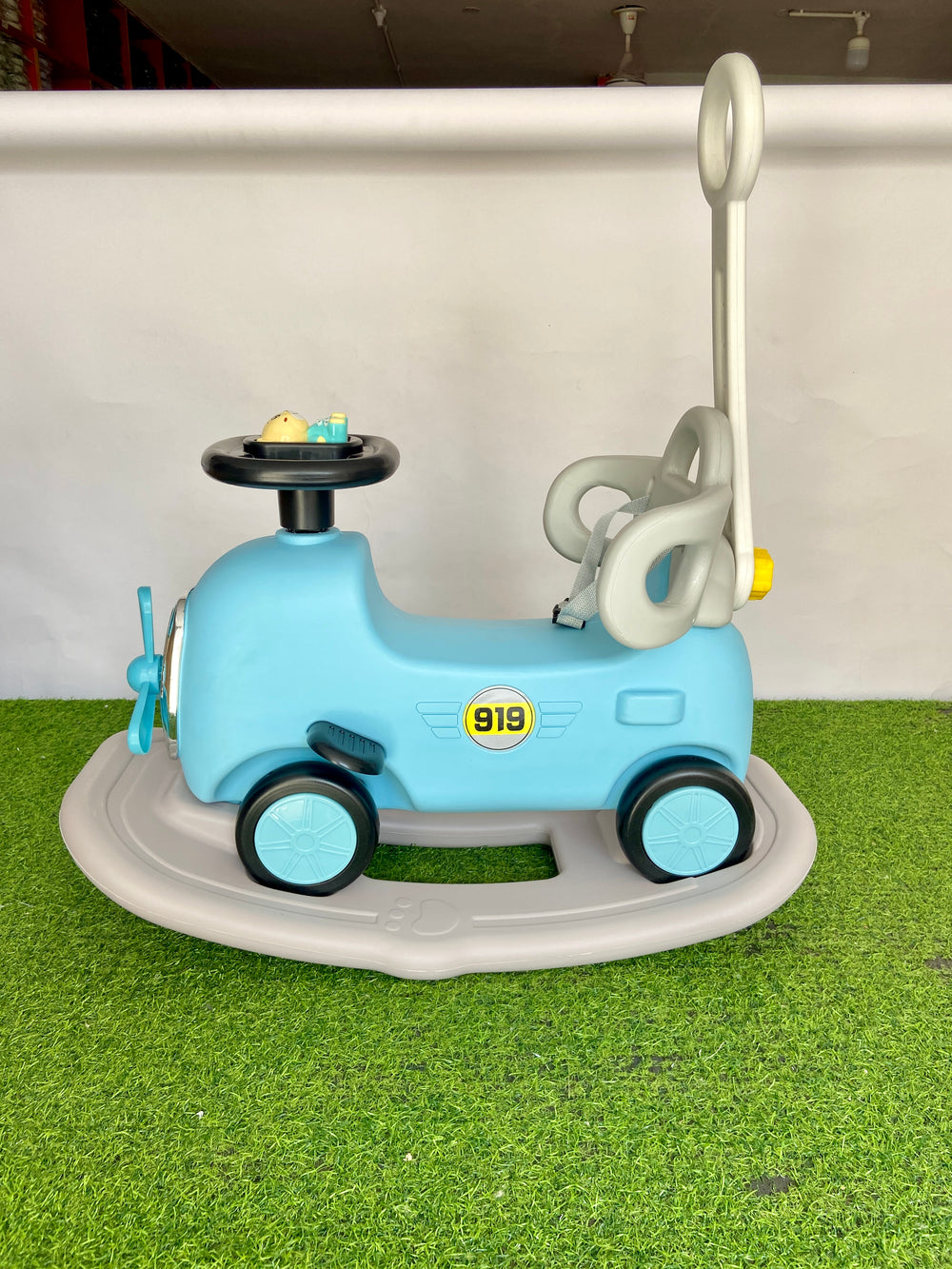 Rocking + Push-on Fiber Car For Toddlers - 919-2