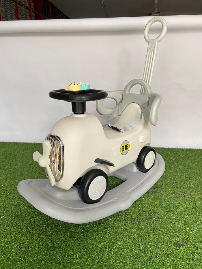 Rocking + Push-on Fiber Car For Toddlers - 919-2