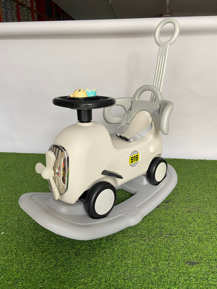 Rocking + Push-on Fiber Car For Toddlers - 919-2