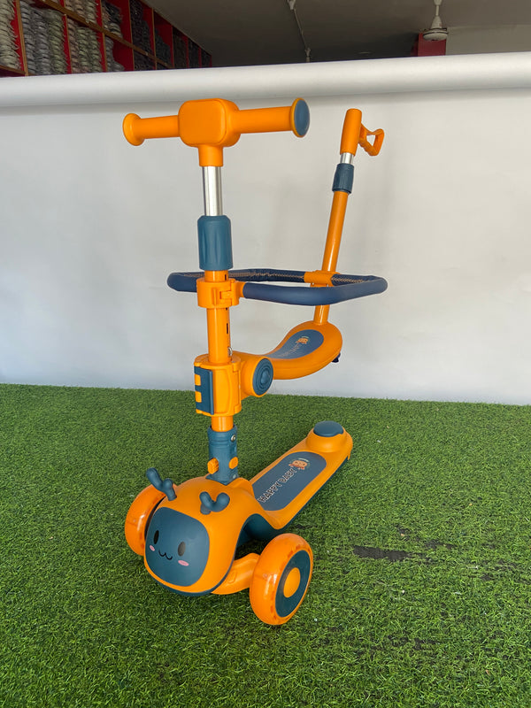 Premium 3-in-1 Multifunctional Kids Scooty Imported - S-888