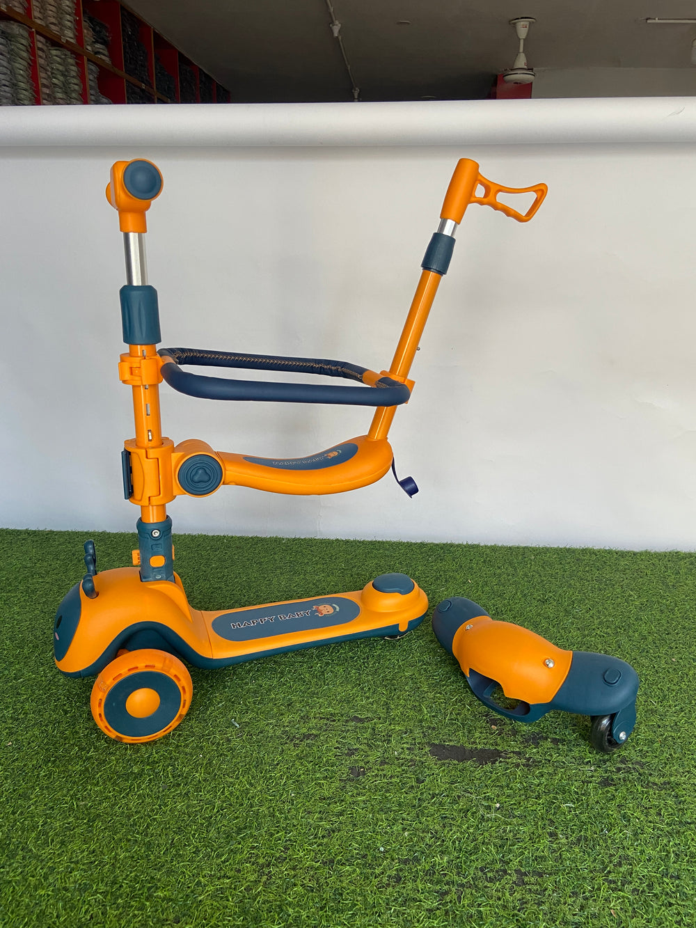 Imported 3-in-1 Multifunctional Kids Scooty Imported - S-888