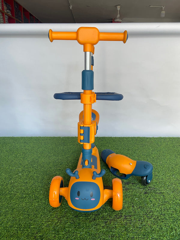 Premium 3-in-1 Multifunctional Kids Scooty Imported - S-888