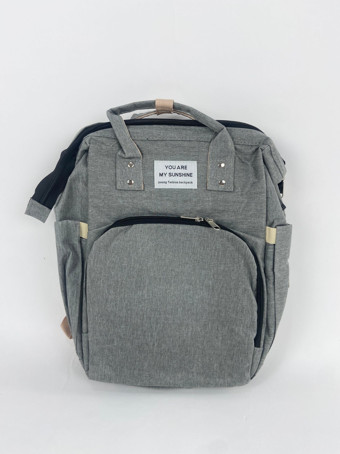 DB237-Baby Diaper Bag Backpack With Changing Station-Black