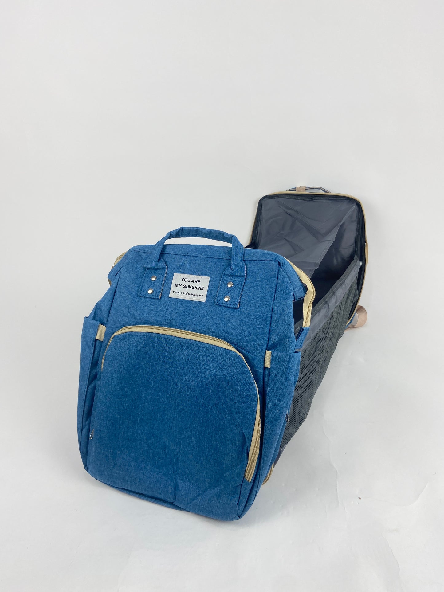 DB237-Baby Diaper Bag Backpack With Changing Station-Black