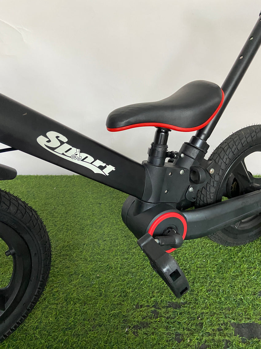 3-in-1 Bicycle With Parent Handle Imported - Black