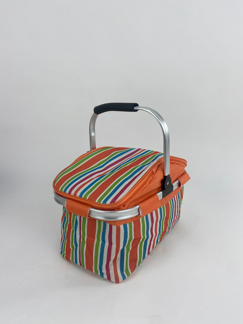 Foldable Portable Insulated Picnic Container - Orange