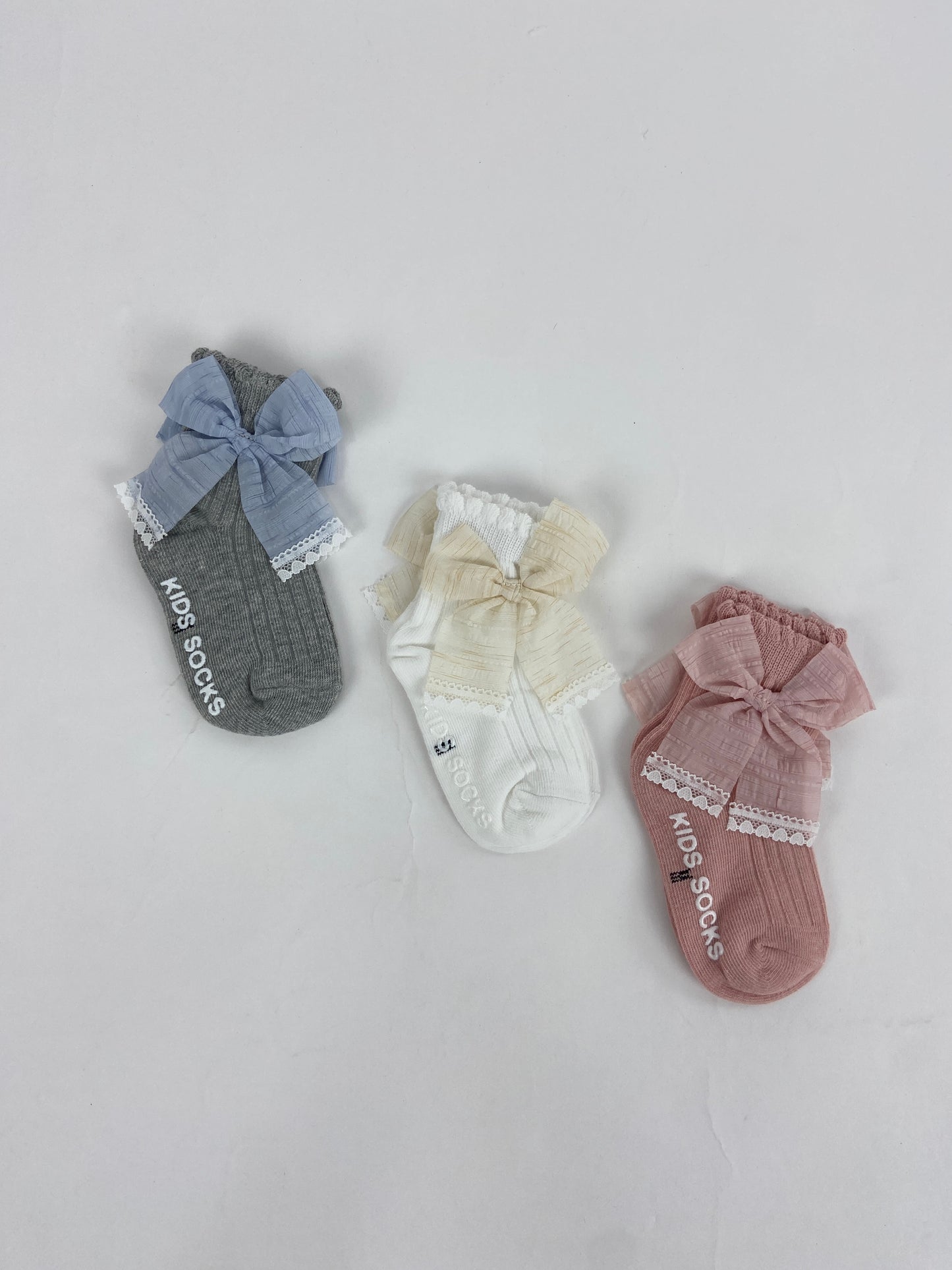 SH464-Large Ribbon Baby Winter Socks