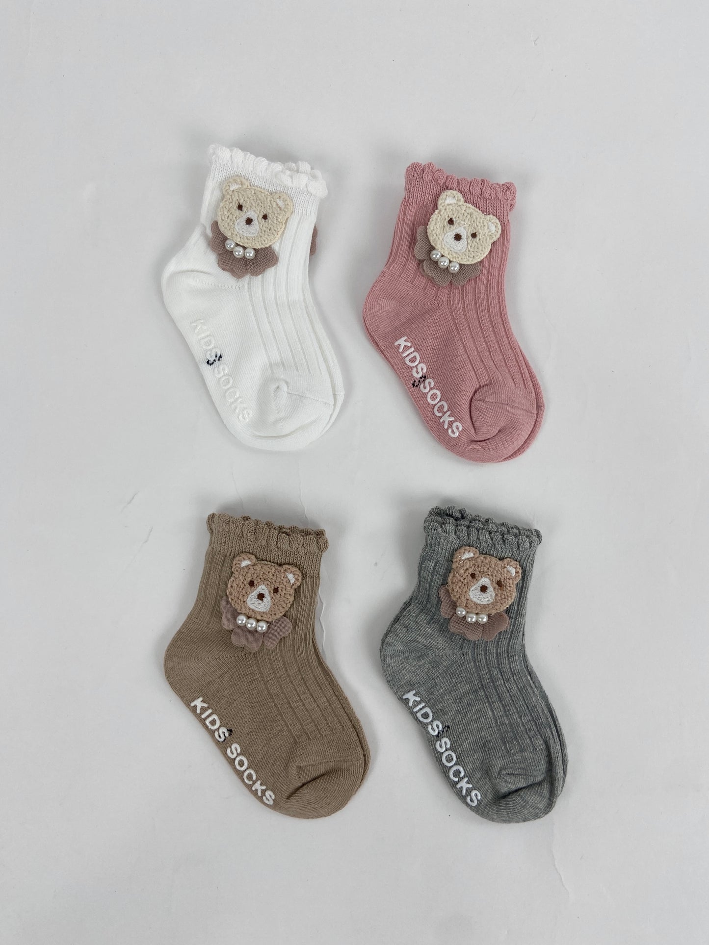 SH466-Cute Bear Baby Winter Socks