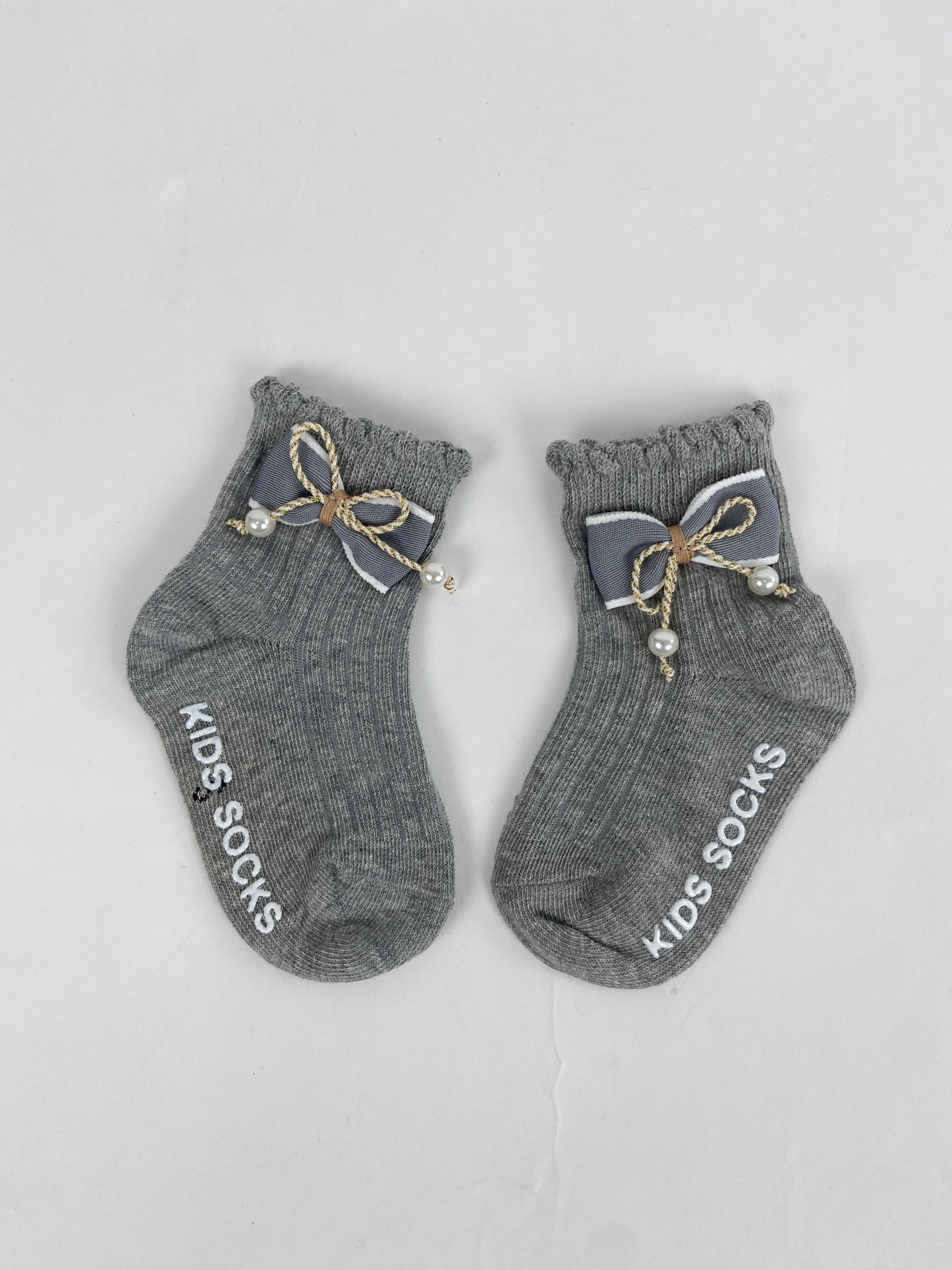 SH465-Medium Ribbon Baby Winter Socks