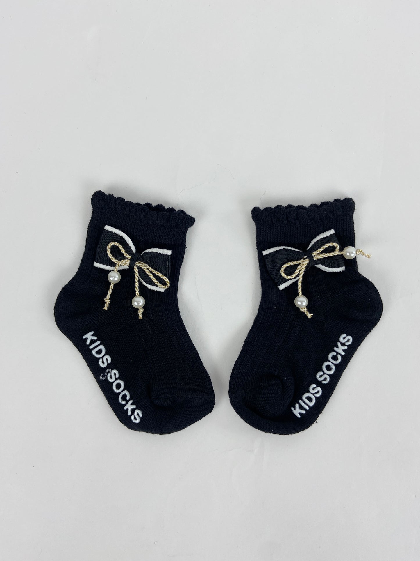 SH465-Medium Ribbon Baby Winter Socks
