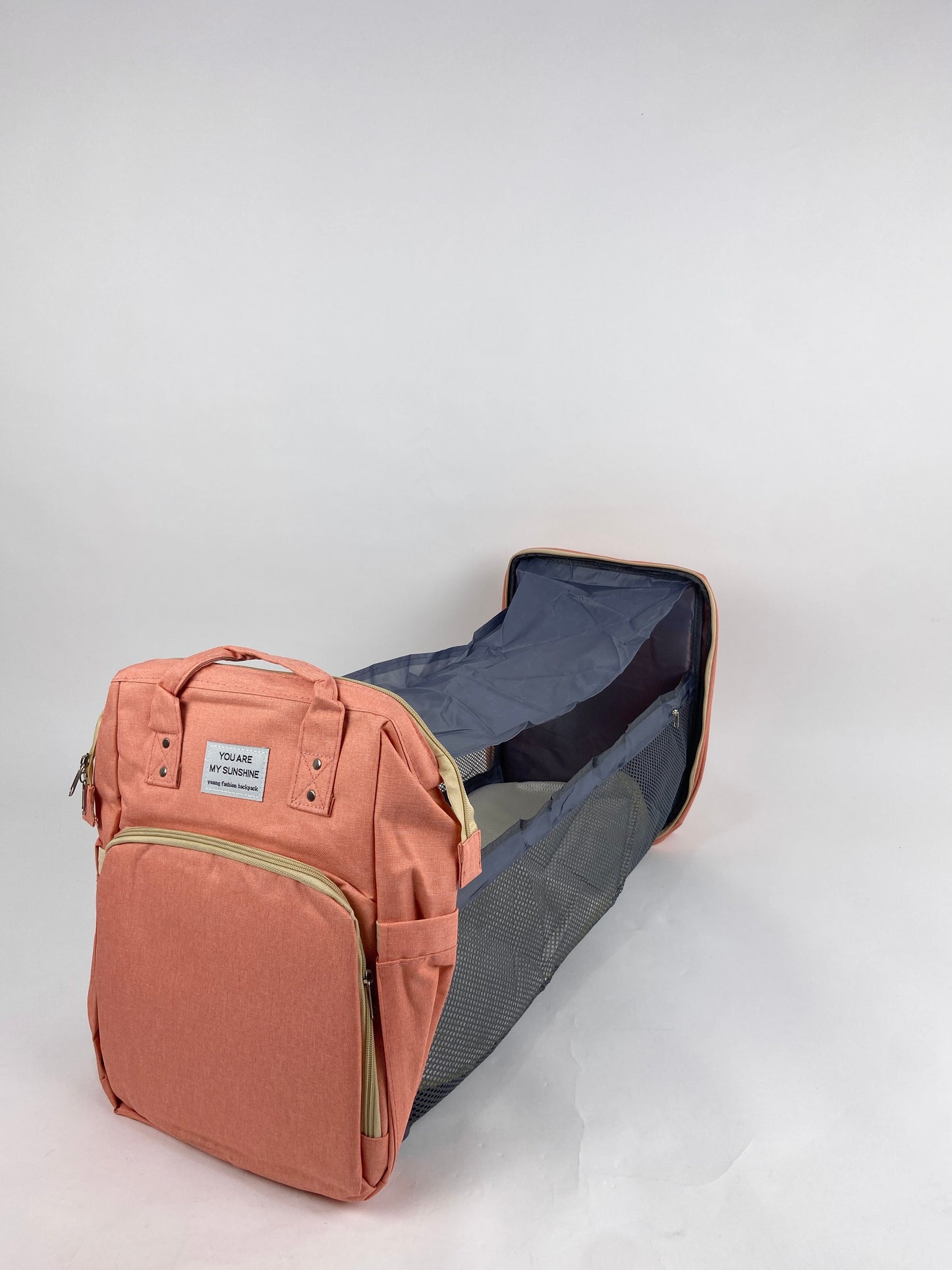 DB237-Baby Diaper Bag Backpack With Changing Station-Black