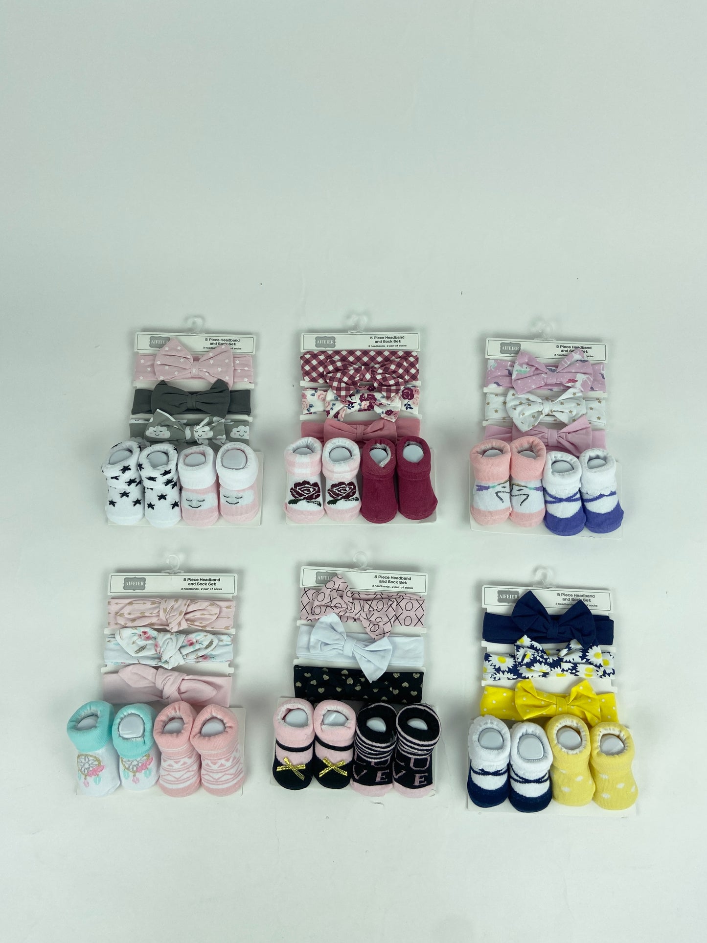 GP60-5 Piece headband and Socks Set - (0-6M)