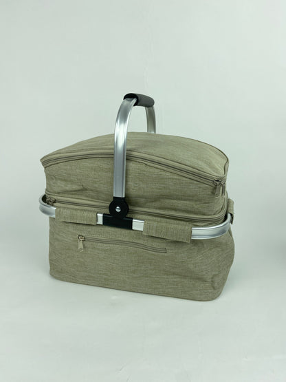 BA100-Foldable Portable Insulated Food Container-Double Layer