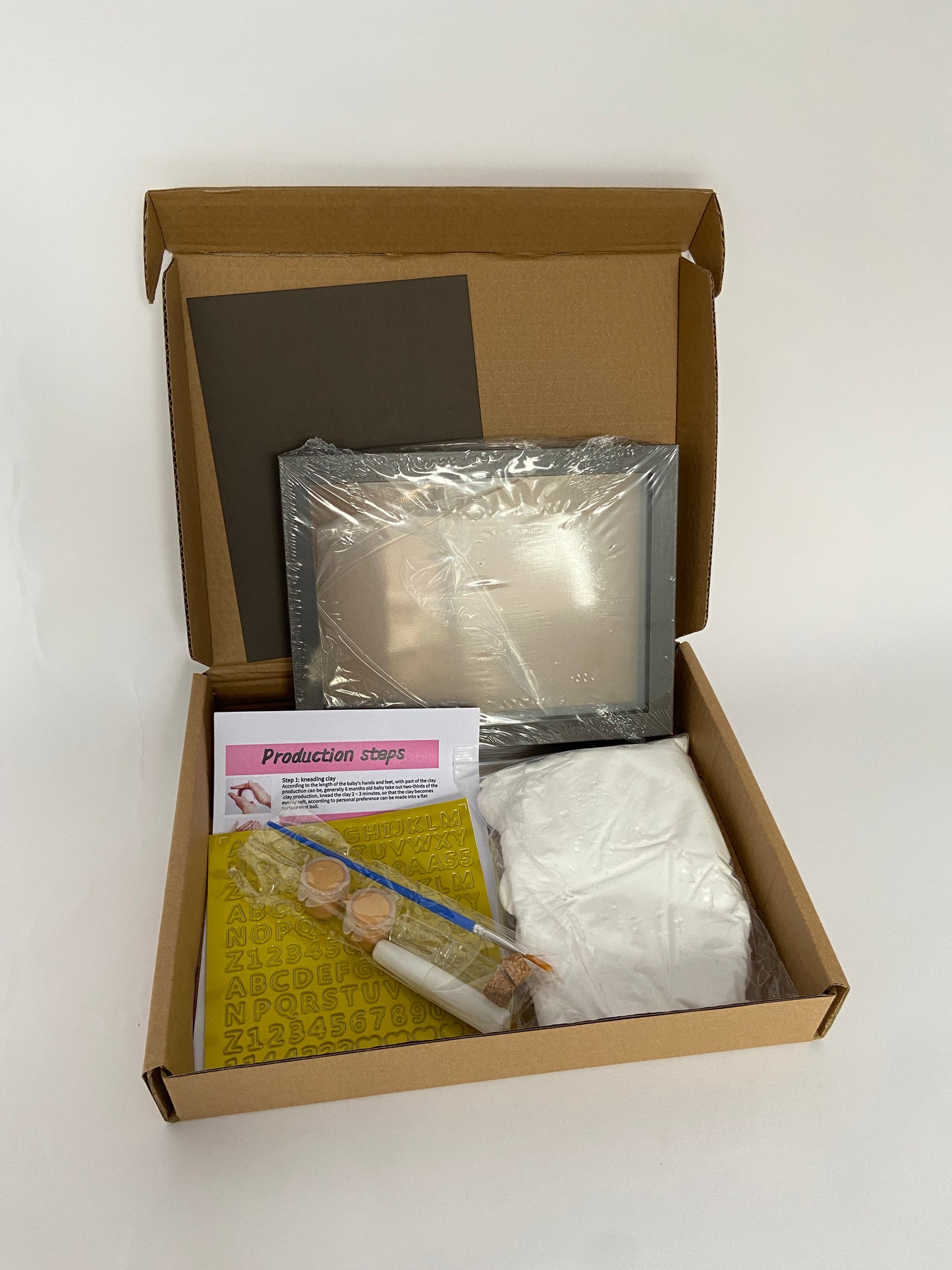 Baby DIY Handprint & Footprint Rectangular Frame Kit