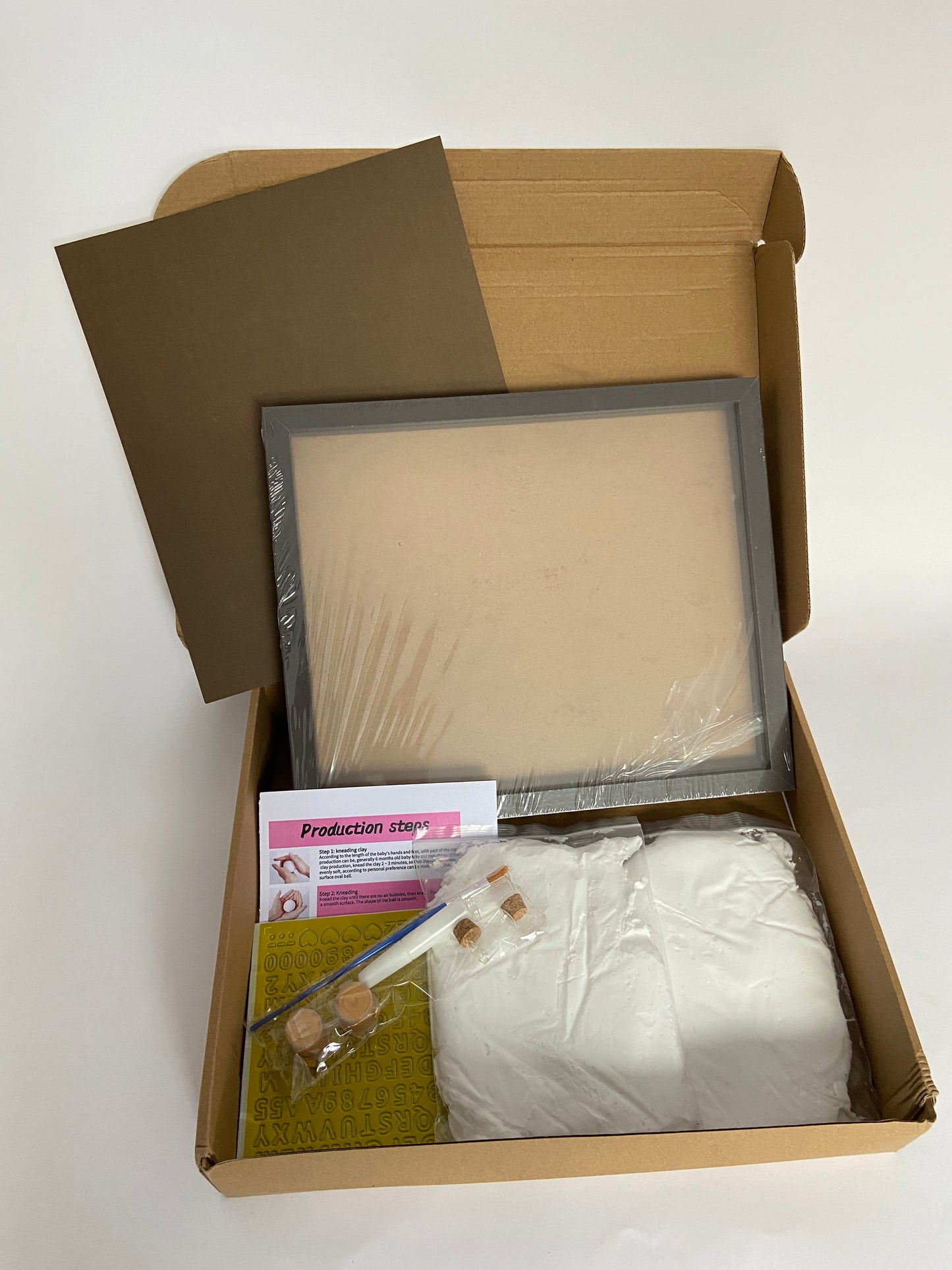 Baby DIY Handprint & Footprint Rectangular Frame Kit