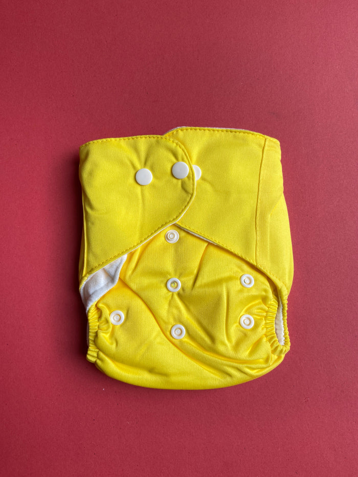 Solid Reuseable Diapers With Linner