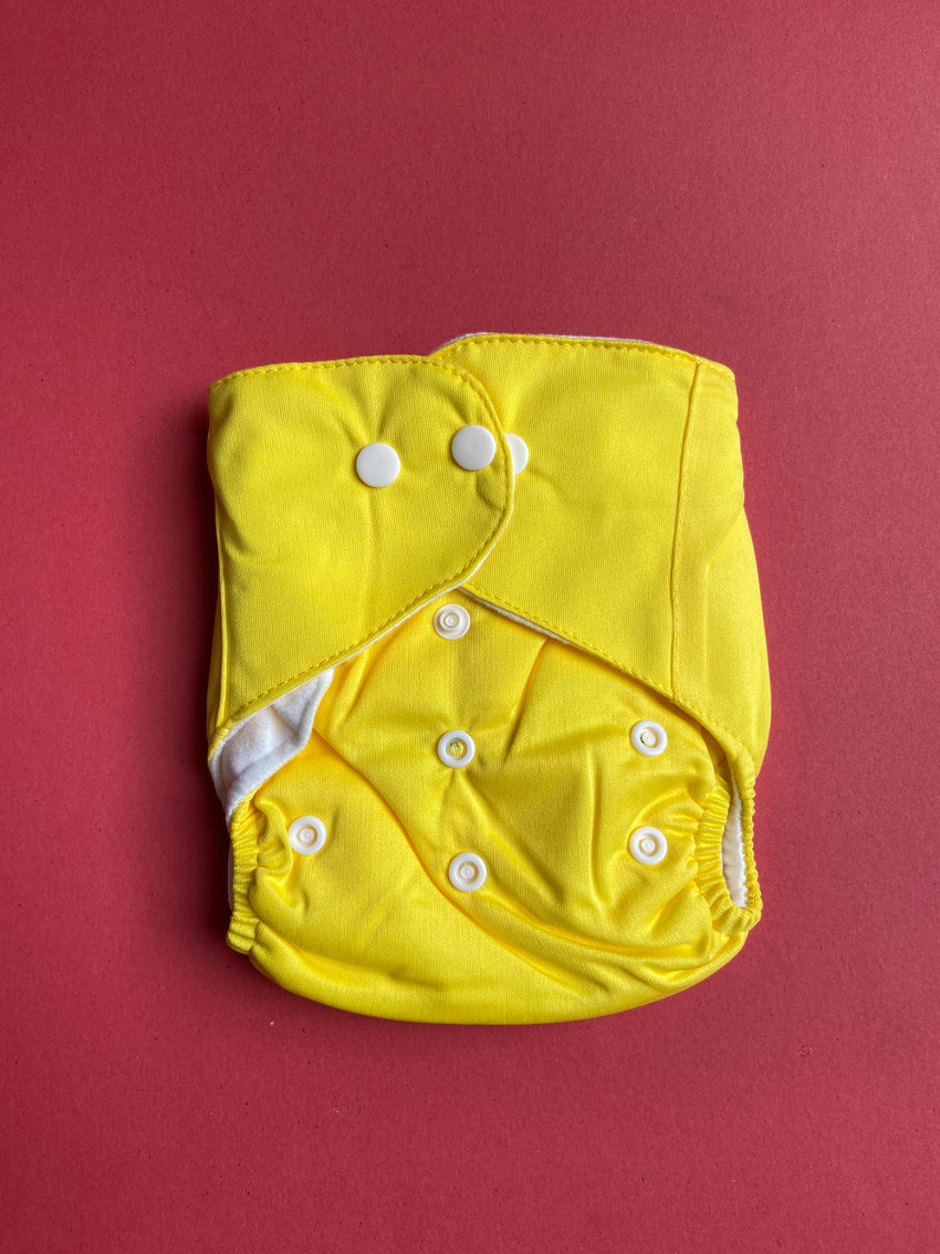 Solid Reuseable Diapers With Linner