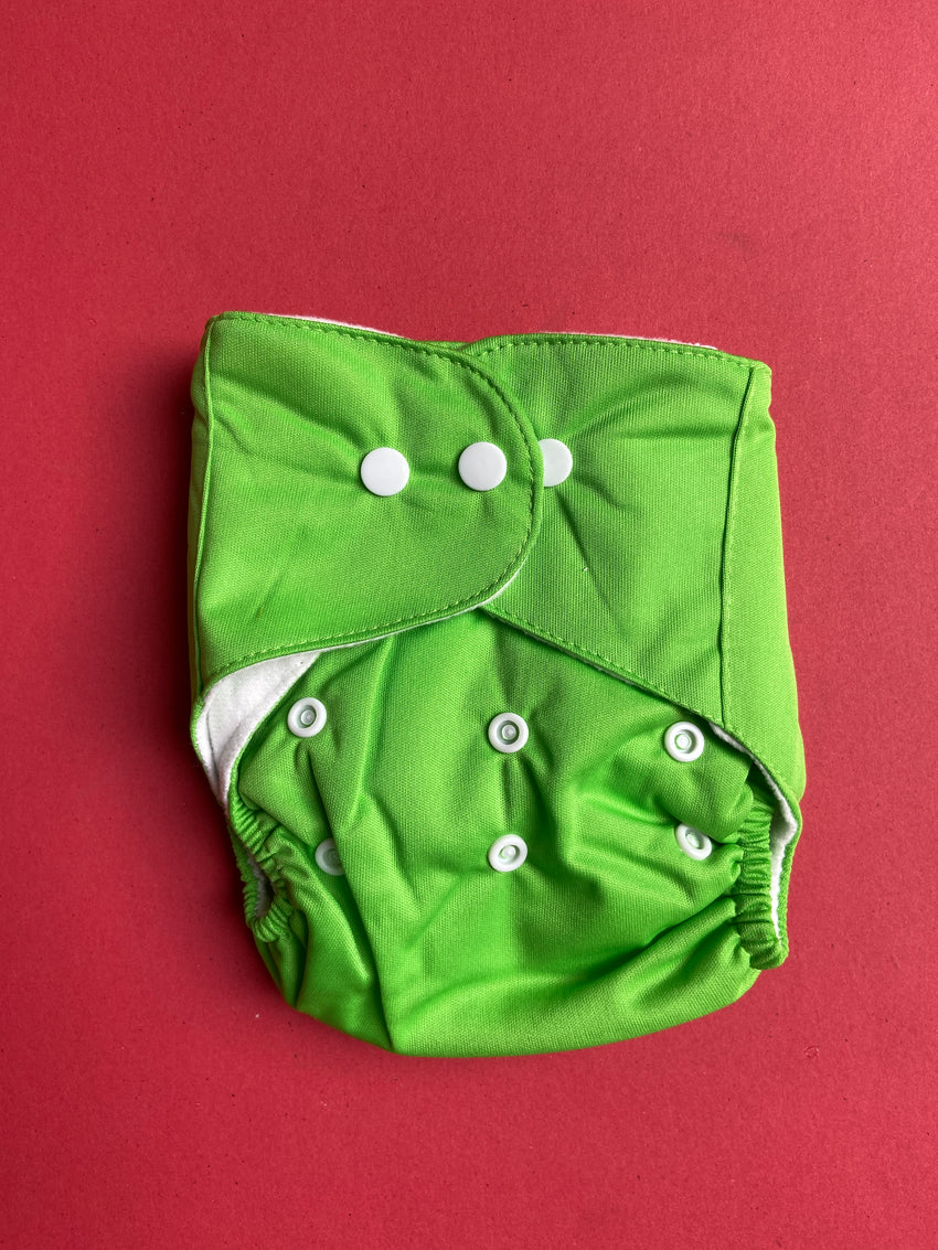 Solid Reuseable Diapers With Linner
