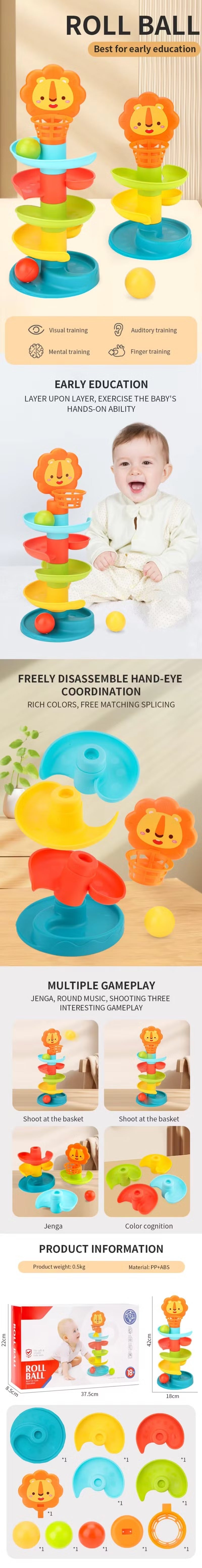Huanger 5 Layers Roll Ball Game-HE8067