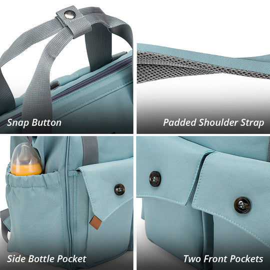 DB187-Little & Luke Bag w/ Hooks-Green