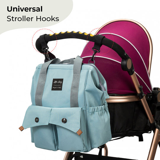 DB187-Little & Luke Bag w/ Hooks-Green