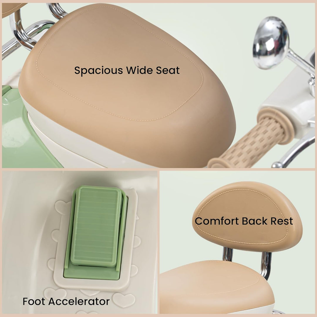 Vintage Battery Operated Vespa Scooter For Kids-M6188