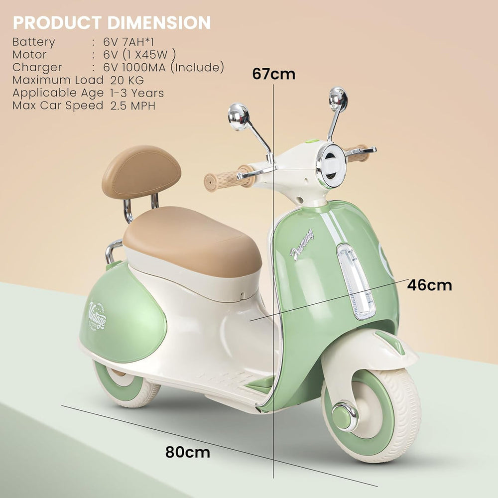 Imported Electric Vintage Vespa Scooter - M6188