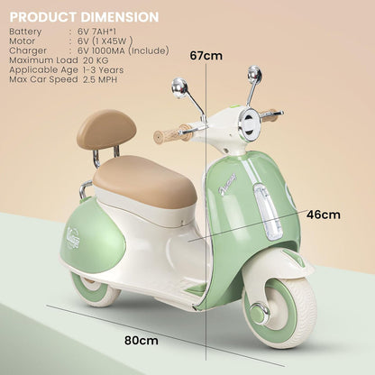 Imported Electric Vintage Vespa Scooter - M6188