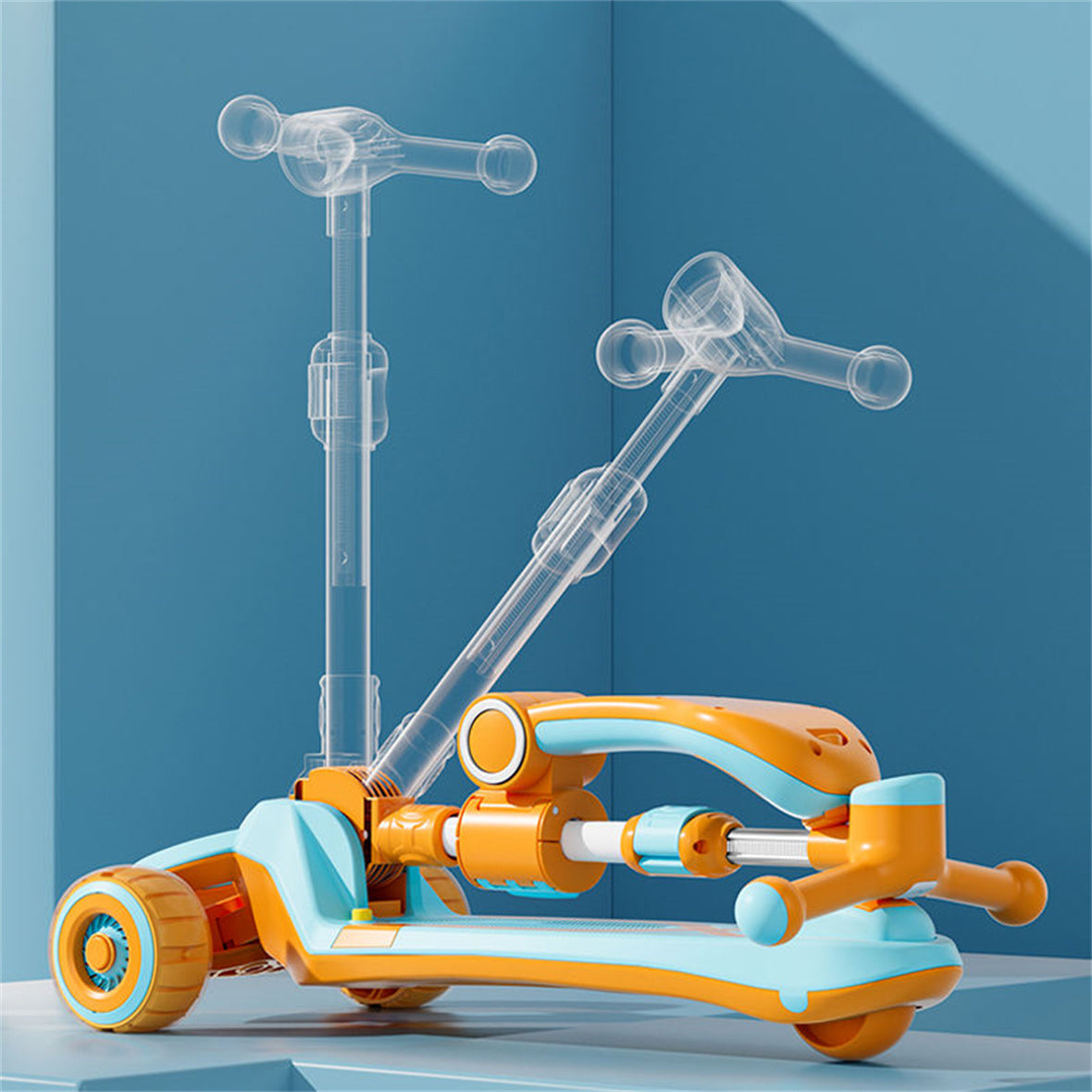 4-in-1 Multifunctional Kids Foldable Scooty-BZ-N-388
