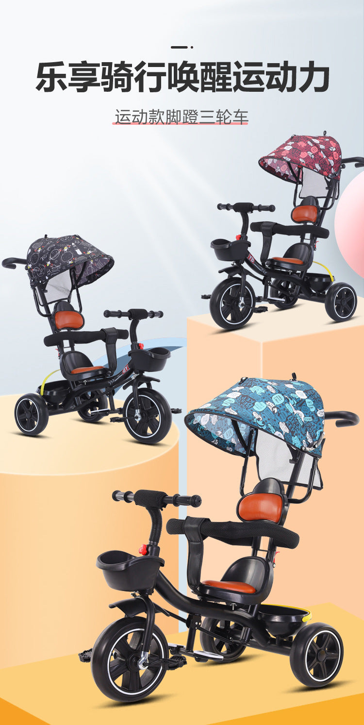 Children Stroller Type Tricycle With Light and Music
