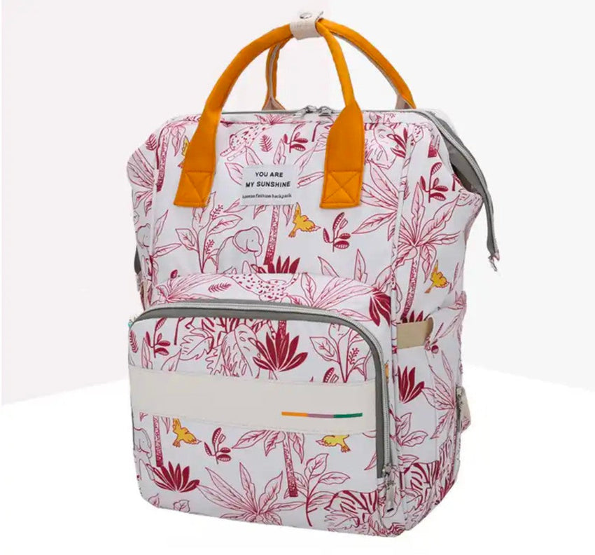 Pink Jungle Baby Diaper Bag-DB219