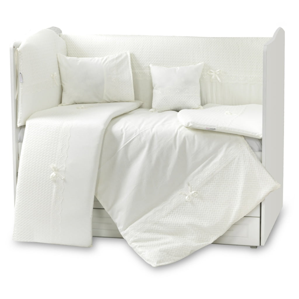 TINNIES COT BEDDING SET 70X130-CREAM