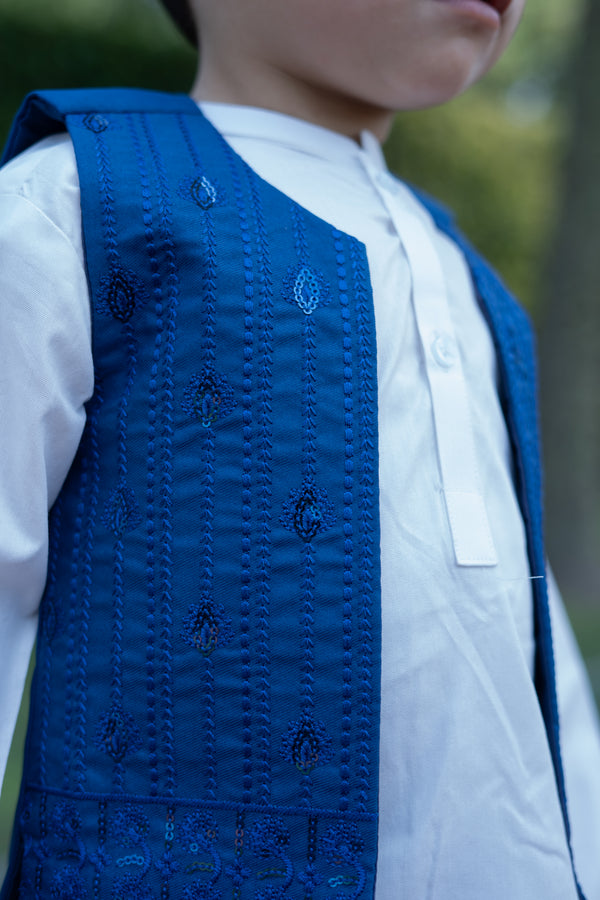Dhoti Kurta Waistcoat Set (9-36M)