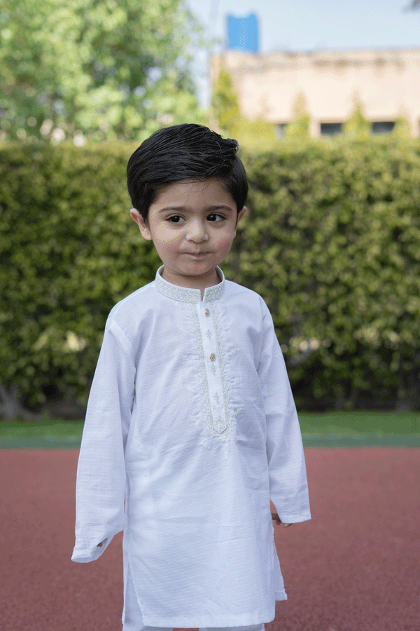 White Lawn 2 piece set (6M-7Y)
