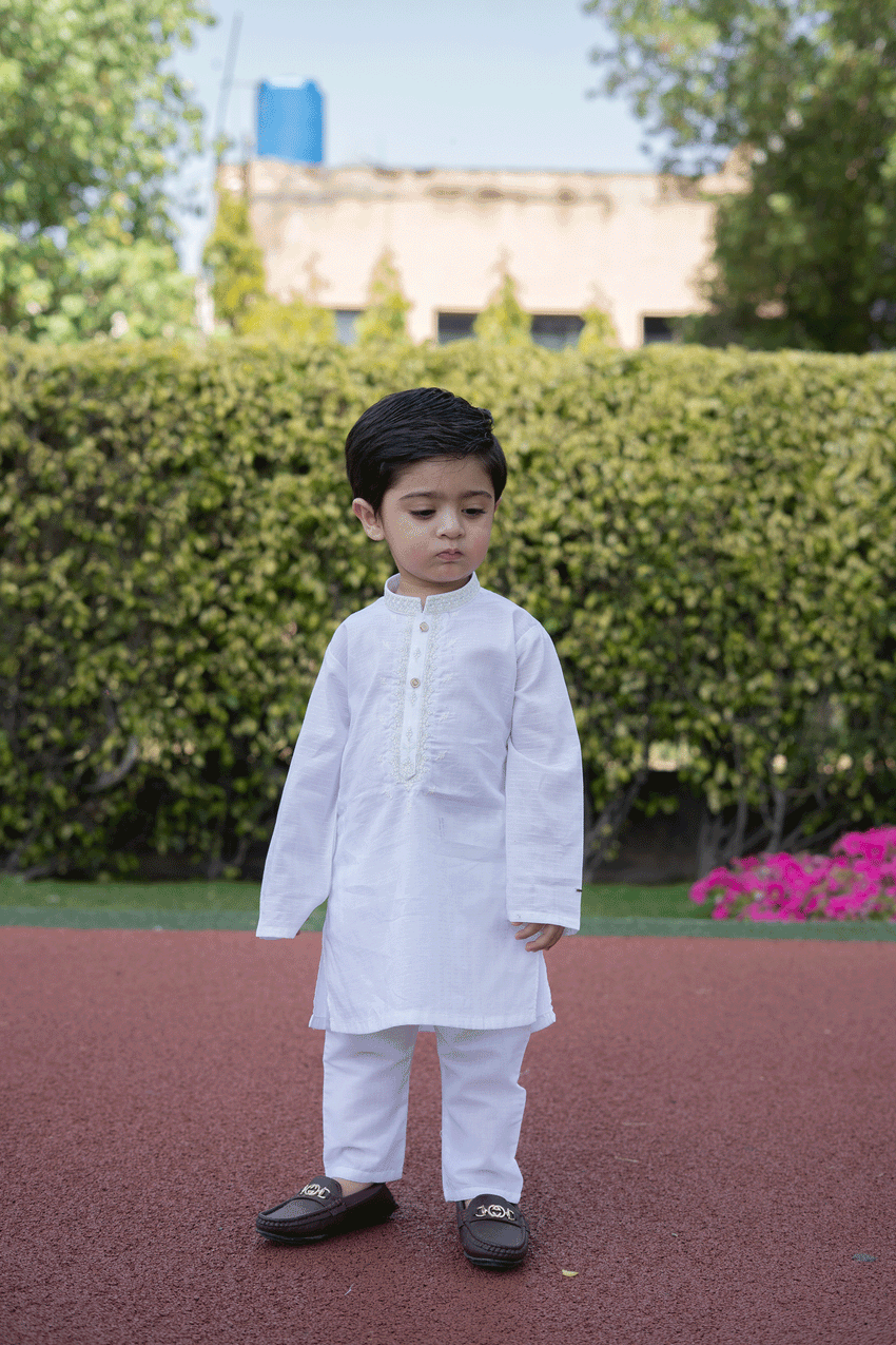 White Lawn 2 piece set (6M-7Y)