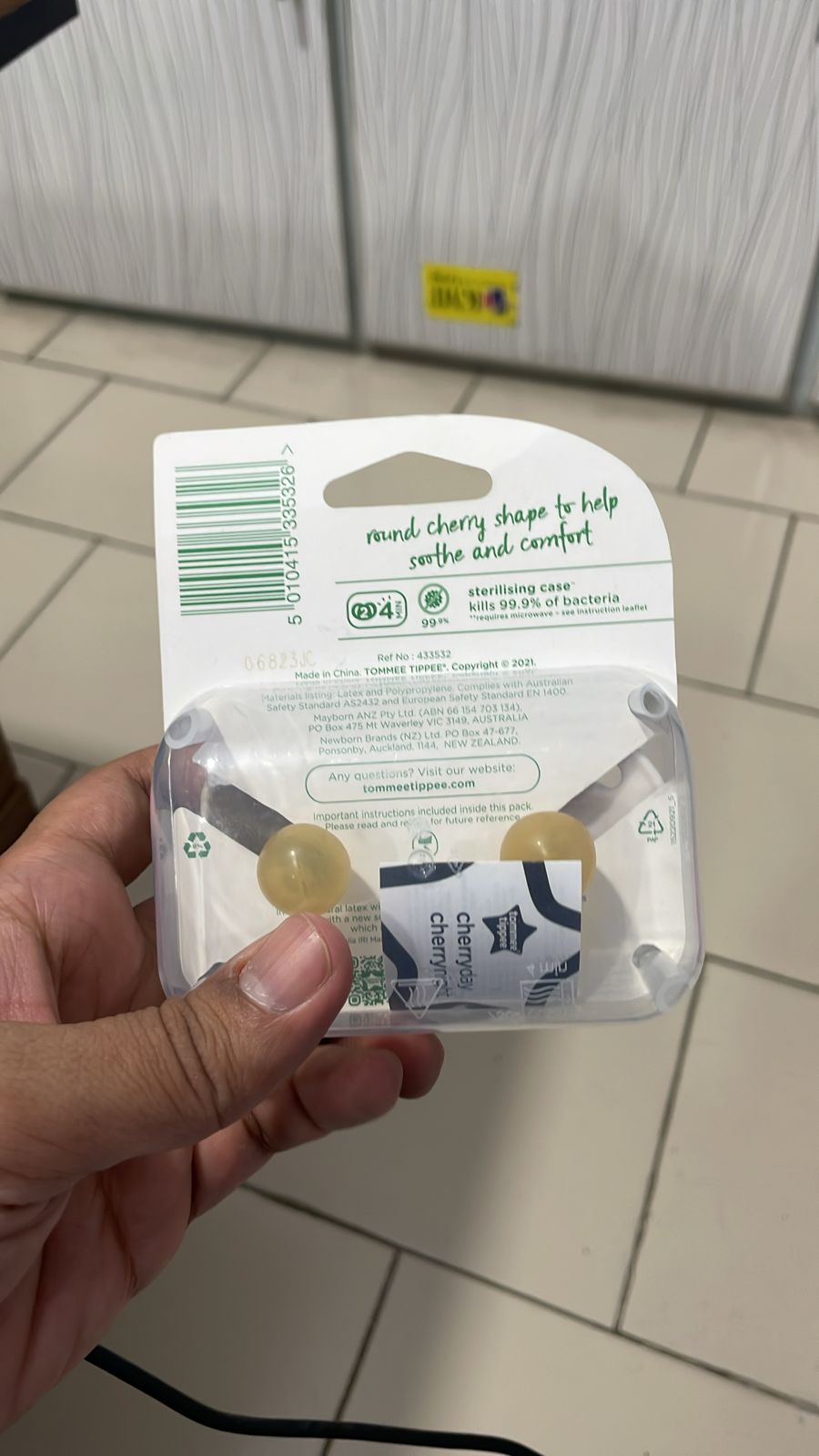 Soother 2-PK Tommee Tippee 0-6M - 433532