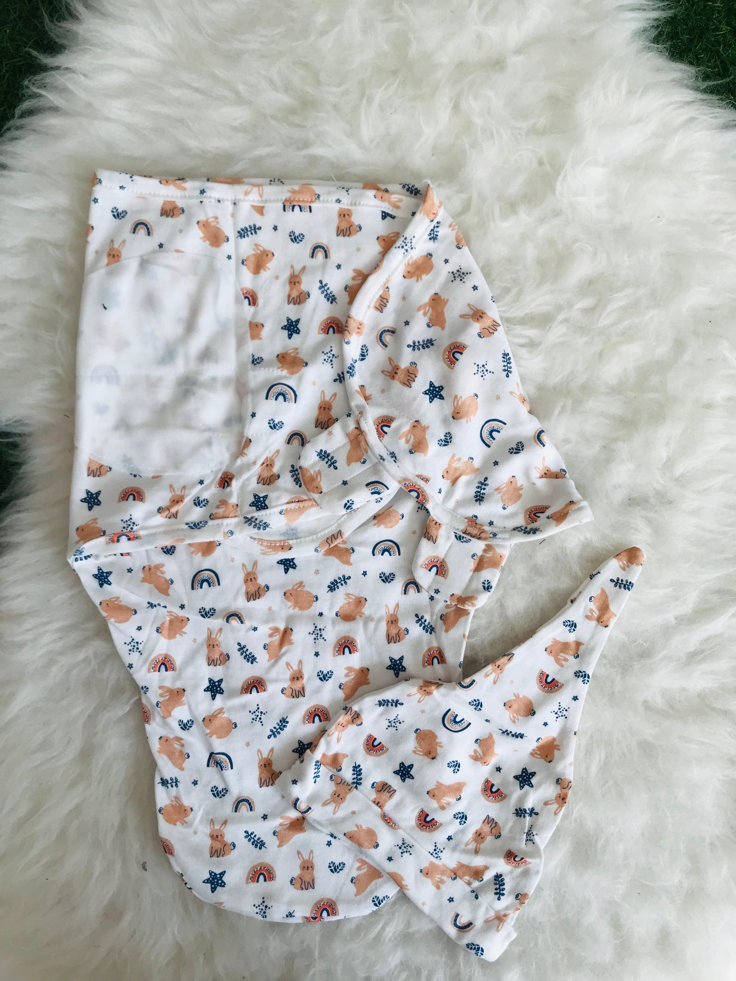 SHT273-Swaddle Me with Cap