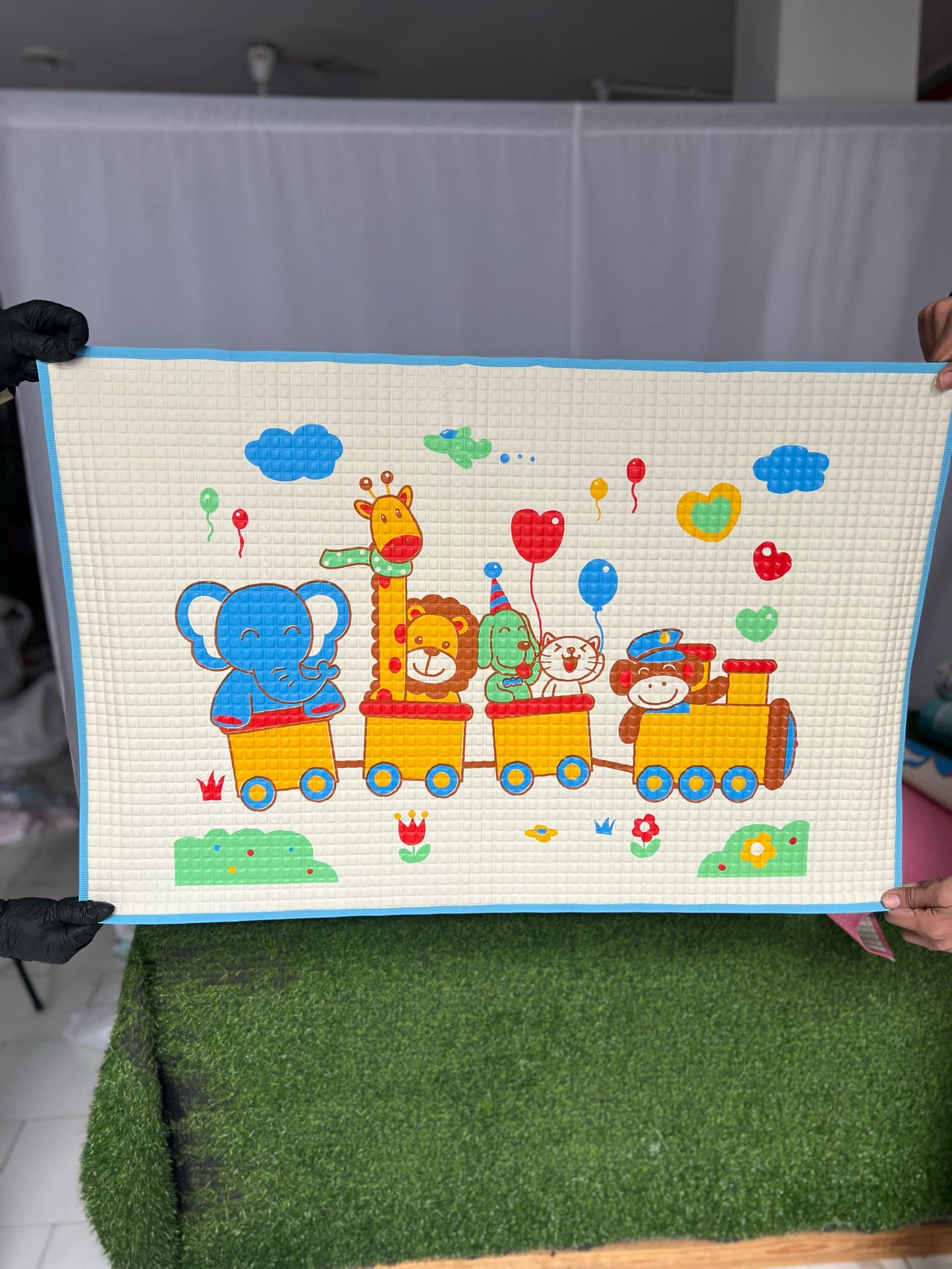 Premium Air-Filled Rubber Cot Sheet 60cm X 90cm