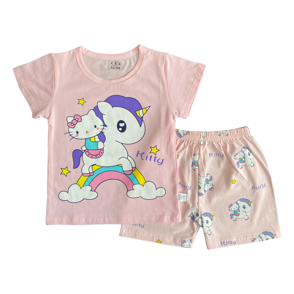 Unicorn Summer Short + Shirt Set