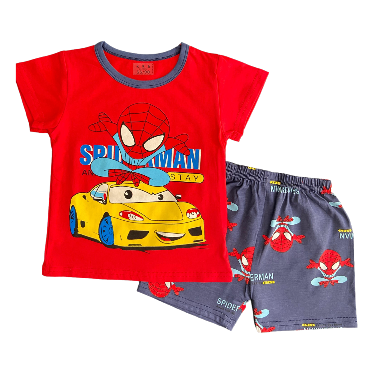 Spider Car Summer Short + Shirt Set