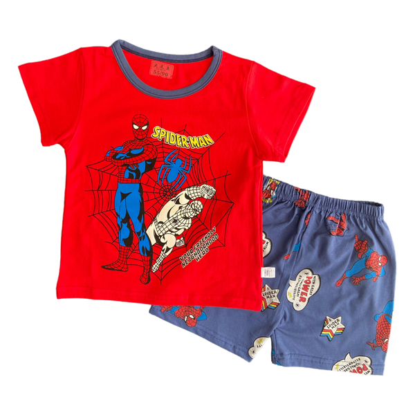 SpiderMan Summer Short + Shirt Set